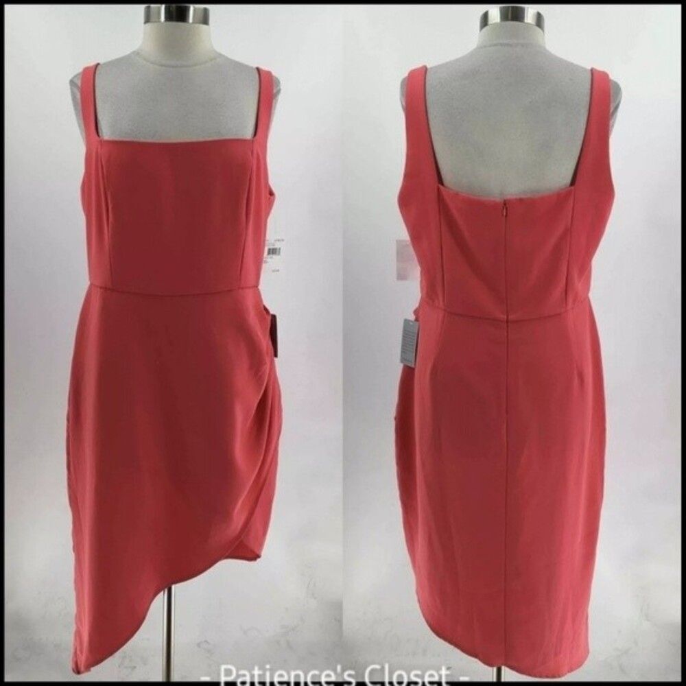Harlyn NWT XXL Coralβ Pink Asymmetrical Dress MSRP $123